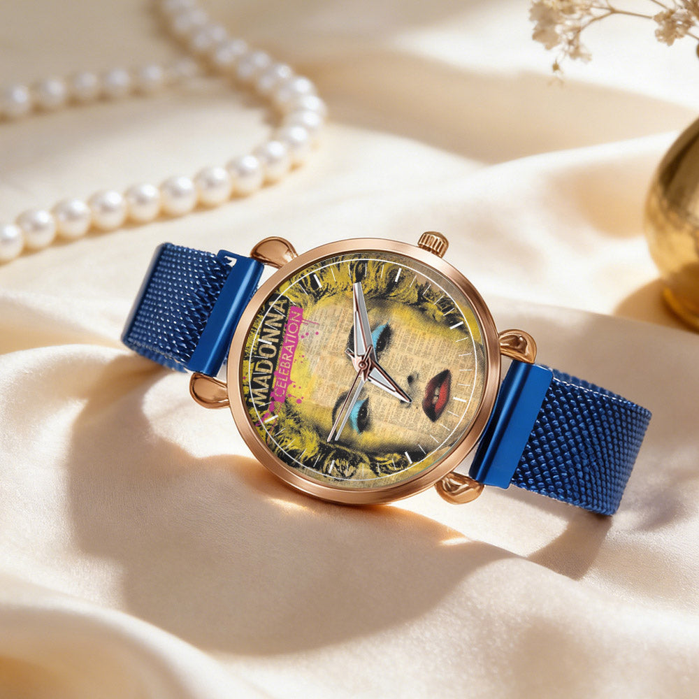 Madonna Vintage Portrait Watch – Classic Pop Star Design Available