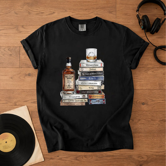 Dolly Parton Cassette Album Collection T-Shirt – Retro Music Dolly Parton Merch Tee
