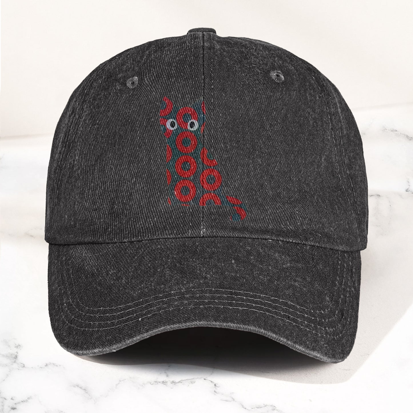 5-PACK Holographic Phish Cat Denim Cap – Retro Music Fan Merch Cap Gift For Dad (With Box)