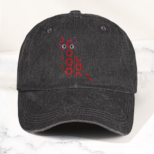 5-PACK Holographic Phish Cat Denim Cap – Retro Music Fan Merch Cap Gift For Dad (With Box)
