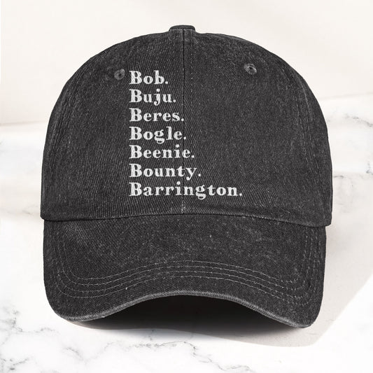 Reggae Legends Dancehall Names List Culture Music Merch Denim Cap – Retro Vintage Dad Cap Gift For Dad (With Box)