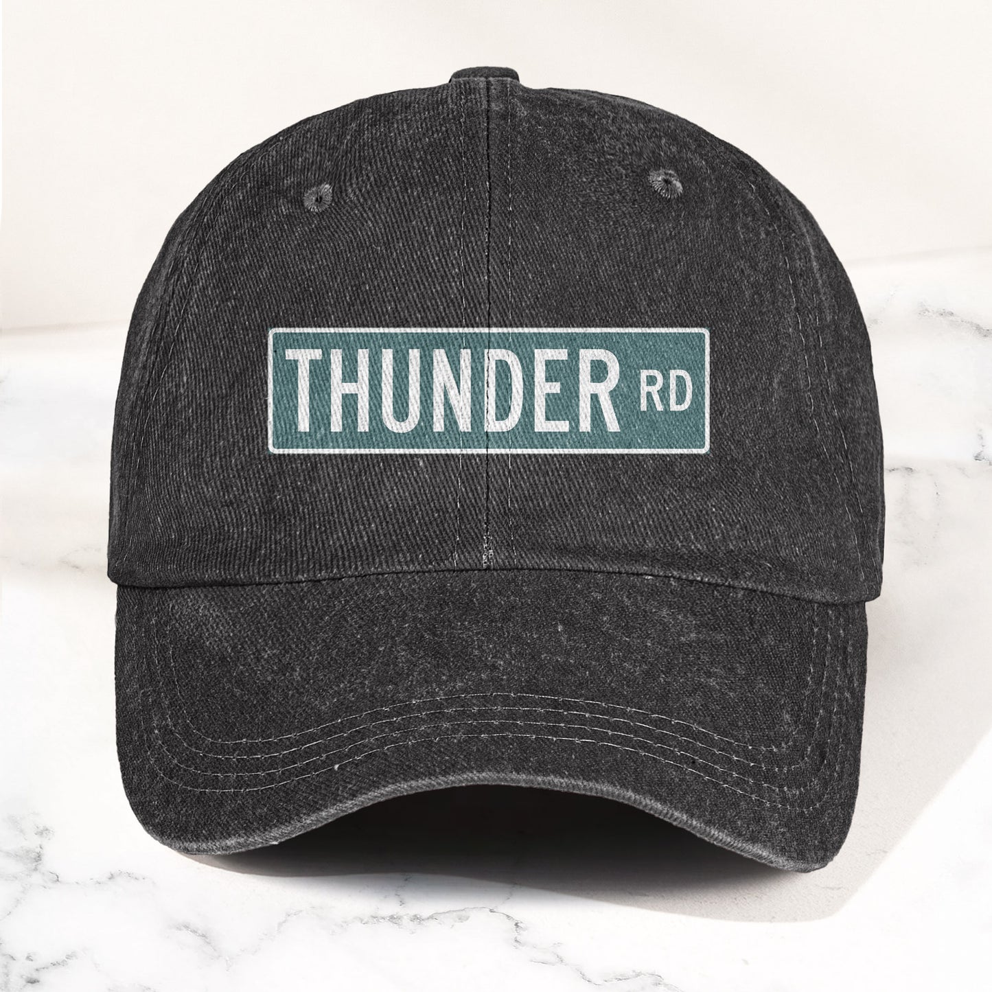 Bruce Springsteen Thunder RD Sign Denim Cap – Retro Rock Music Fan Cap (With Box)