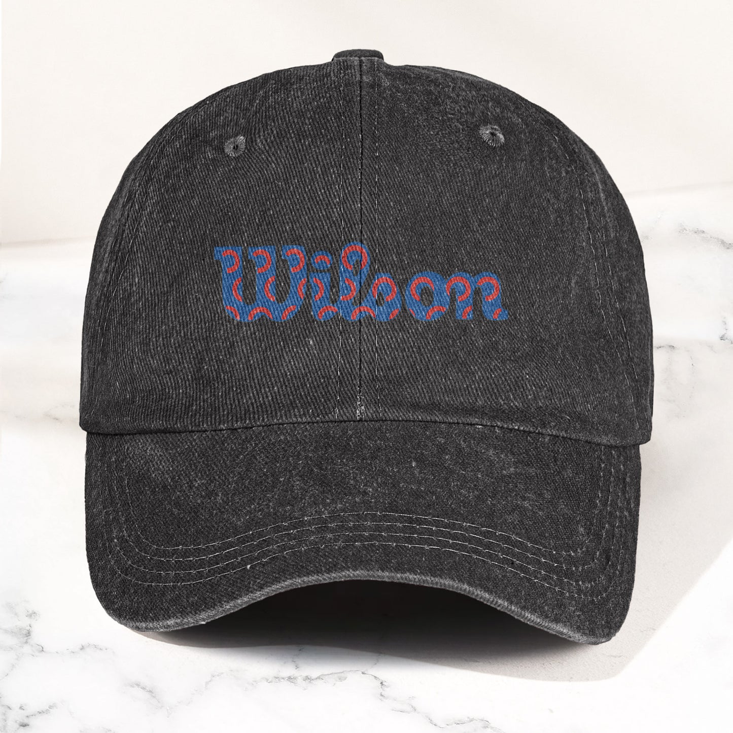 Phish Wilson Washed Donut Denim Cap – Retro Music Fan Concert Cap Gift For Dad (With Box)
