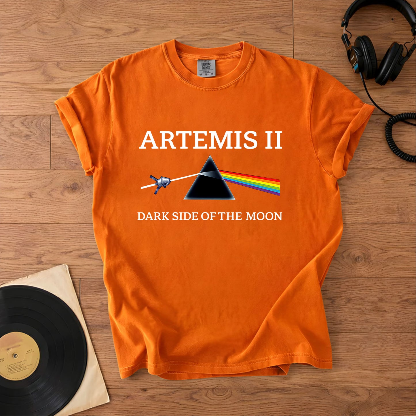 Cosmic Prism Comfort Tee – Space & Retro Rock Inspired Graphic Shirt