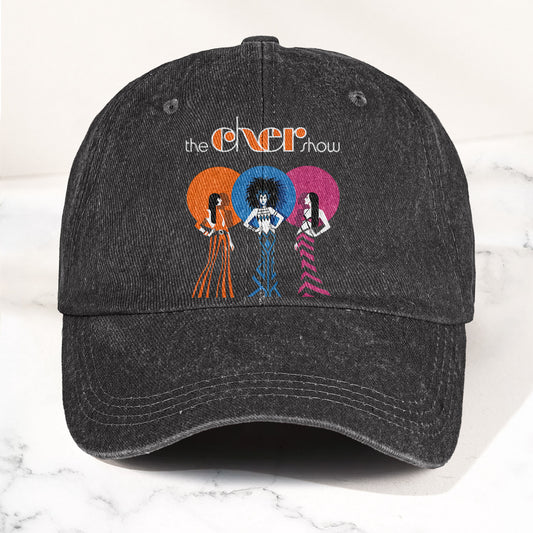 The Cher Show Graphic Denim Cap – Retro Rock Music Fan Cap (With Box)
