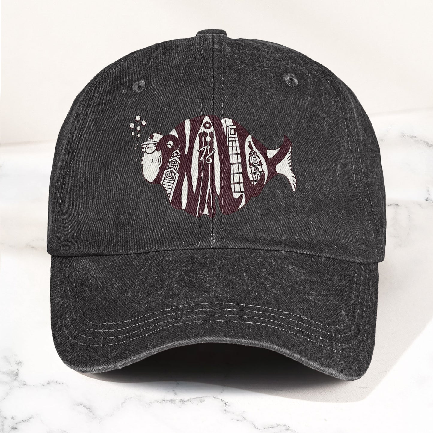 Phish Phishadelphia Logo Denim Cap – Retro Music Phish Cap Gift For Dad (With Box)