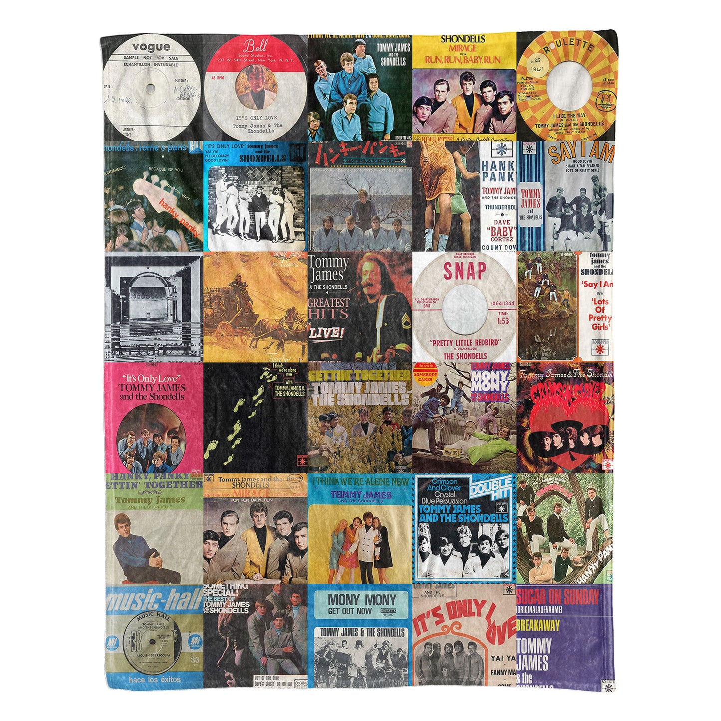 Tommy James & The Shondells Sherpa Blanket – Vintage Hits & Classic Singles Tribute