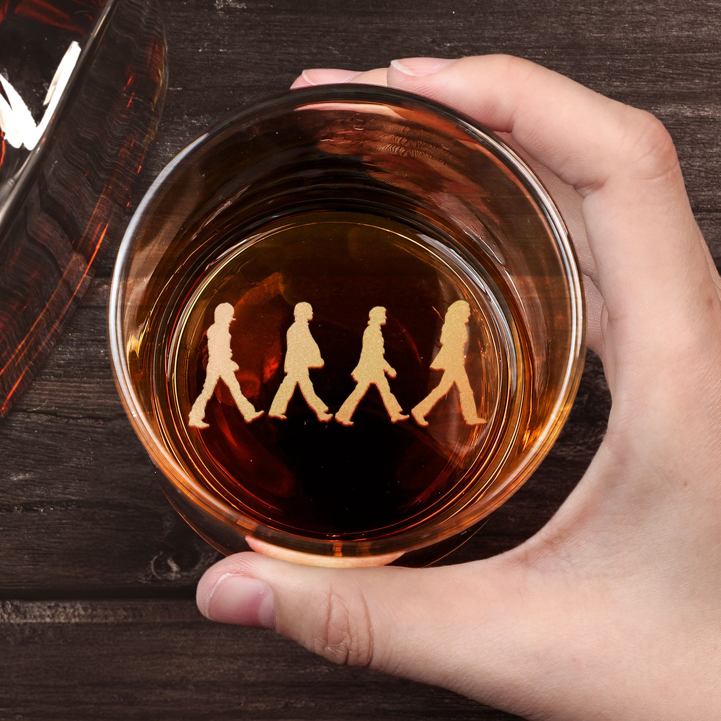 Abbey Road Engraved Whiskey Glass - Multiple Designs Available ( With Gift Box )