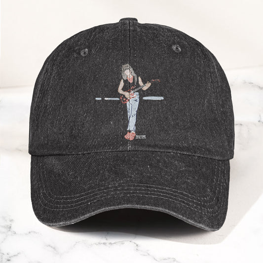 Eddie Van Halen Denim Cap – Van Halen Tribute Merch Dad Hat (With Box)