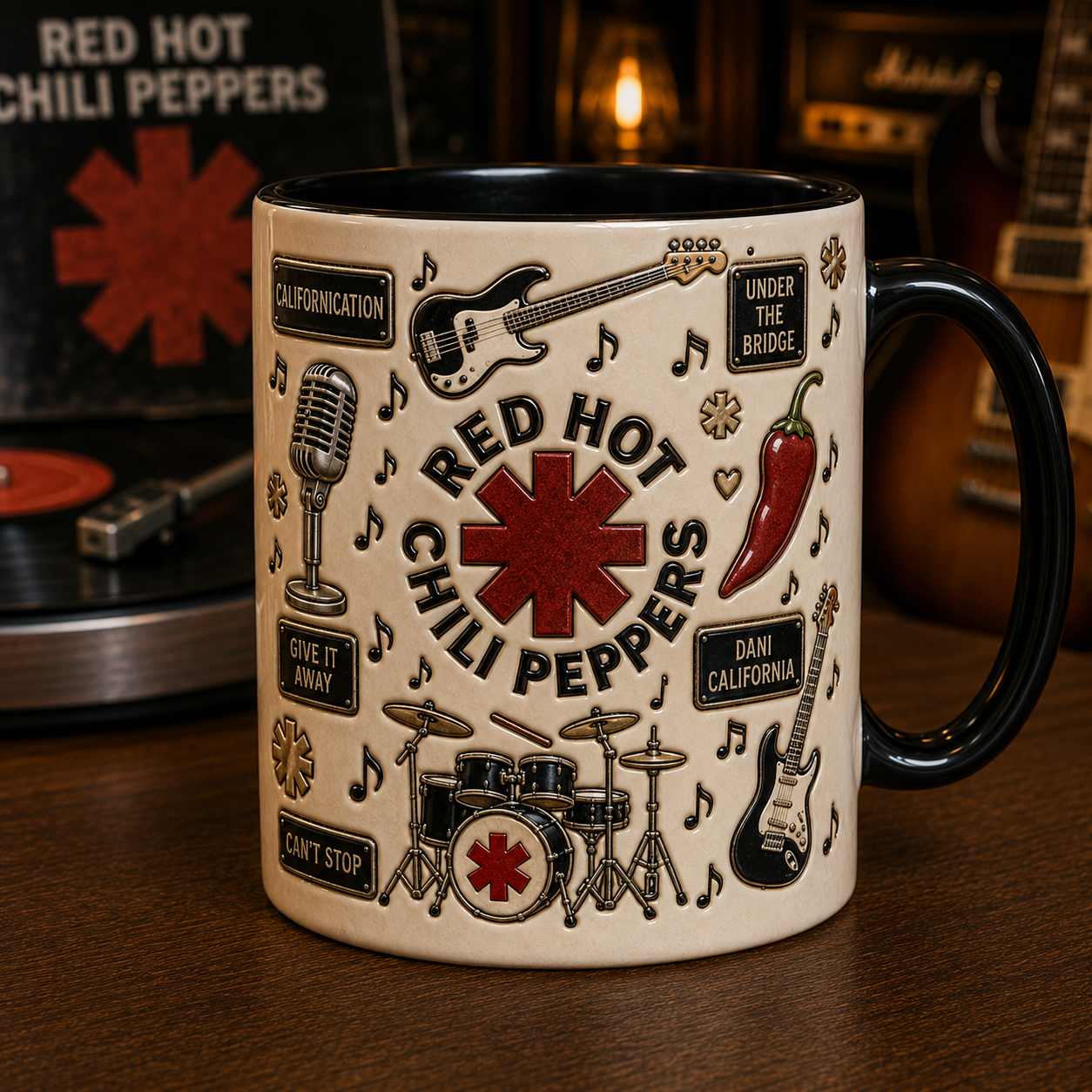 Red Hot Chili Peppers Mug – RHCP Ceramic Coffee Mug, Blood Sugar Sex Magik Rock Band Gift for Music Fans