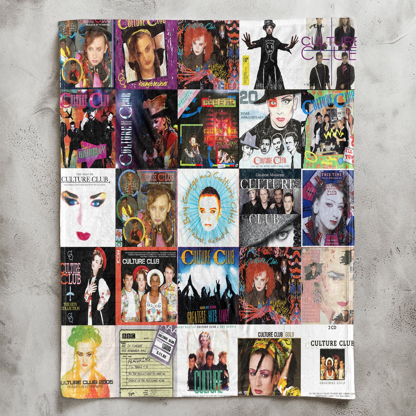 Culture Club Sherpa Blanket – A Vibrant Tribute to ’80s Pop Icons