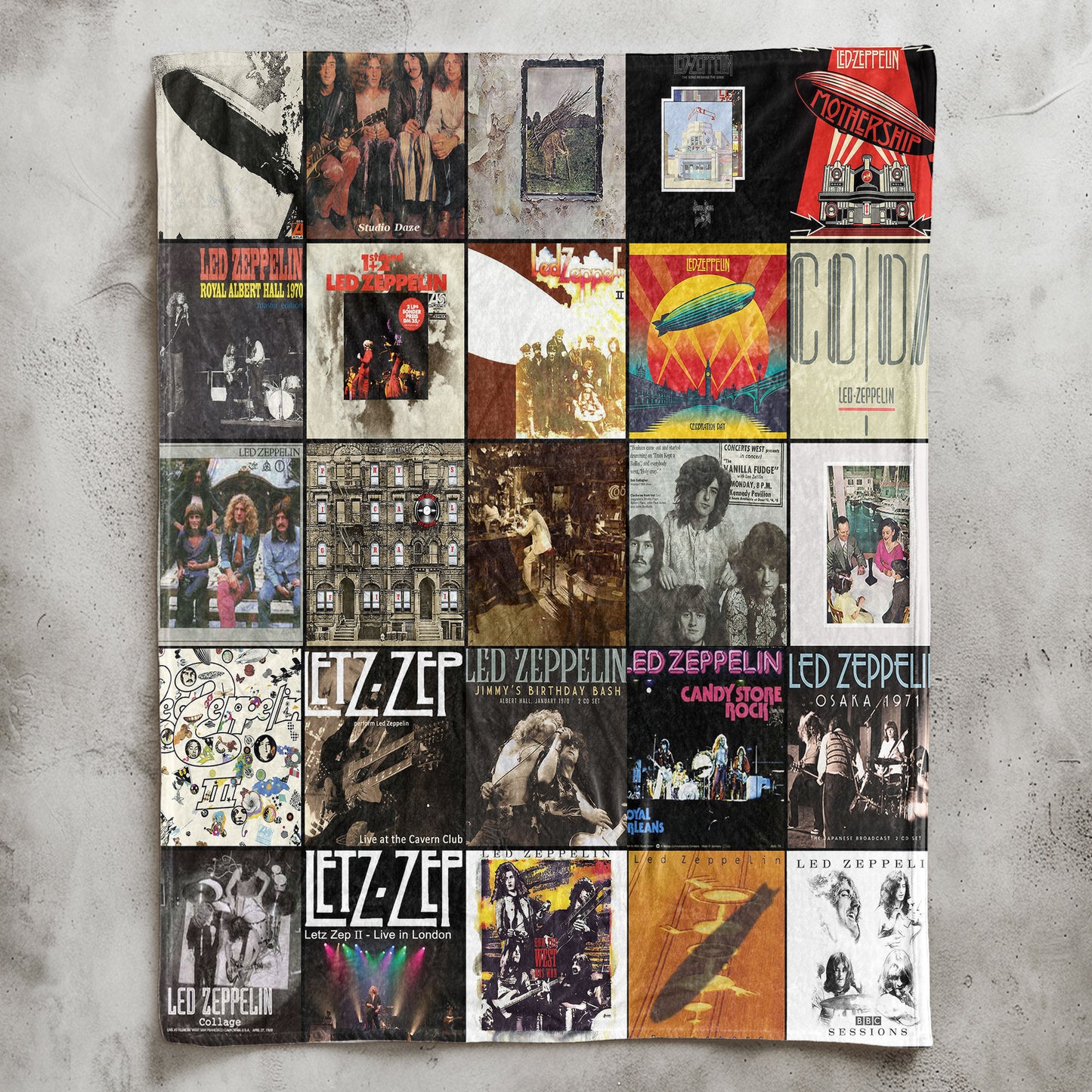Led Zeppelin Sherpa Blanket – A Legendary Album Cover Tribute for True Rock Fans