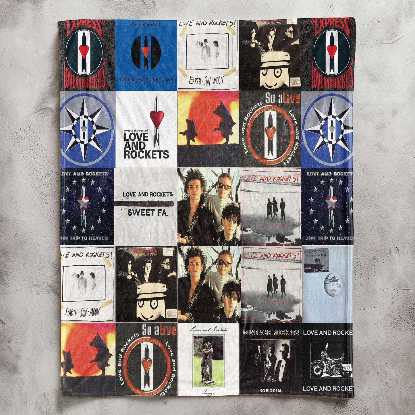 Love and Rockets Sherpa Blanket – A Darkwave & Alt-Rock Tribute for True Fans