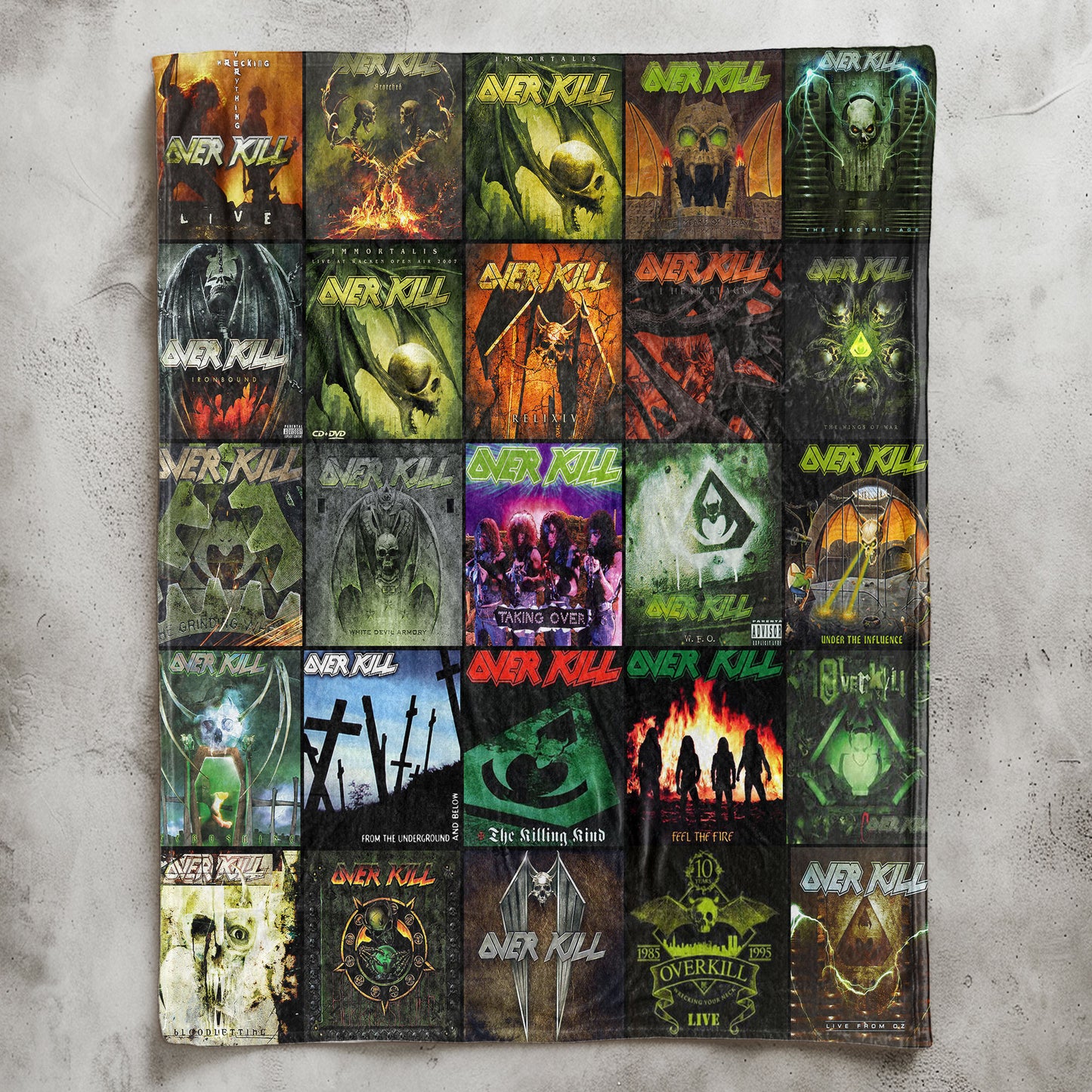 Overkill Sherpa Blanket – A Thrash Metal Time Capsule for True Fans