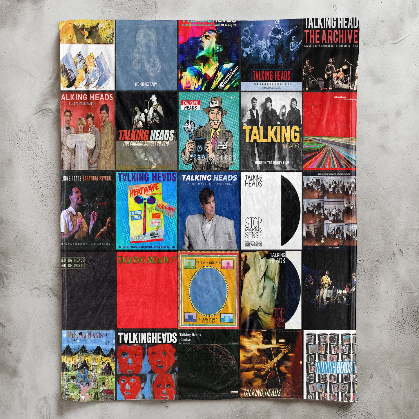 Talking Heads Sherpa Blanket – Art Rock Warmth Wrapped in Iconic Album Imagery