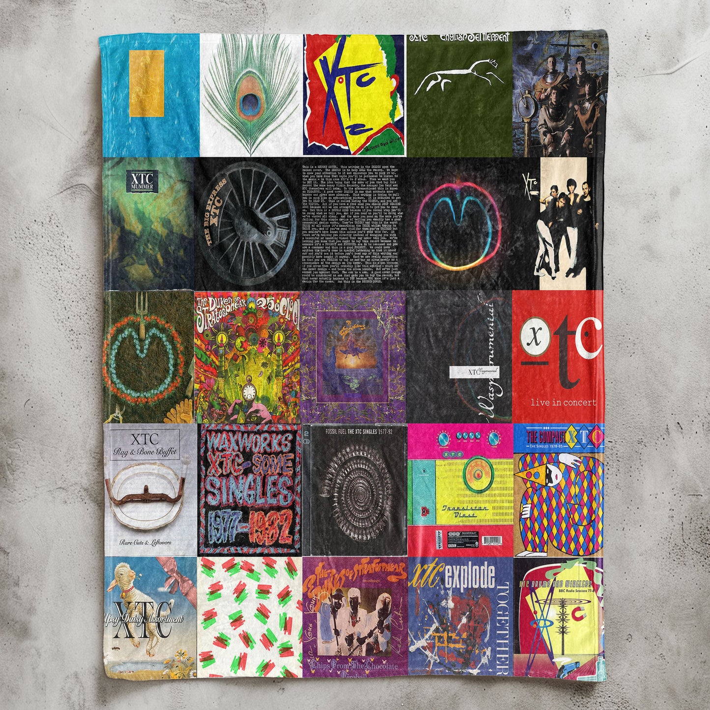 XTC Sherpa Blanket – Art-Pop Warmth Wrapped in Iconic Album Imagery