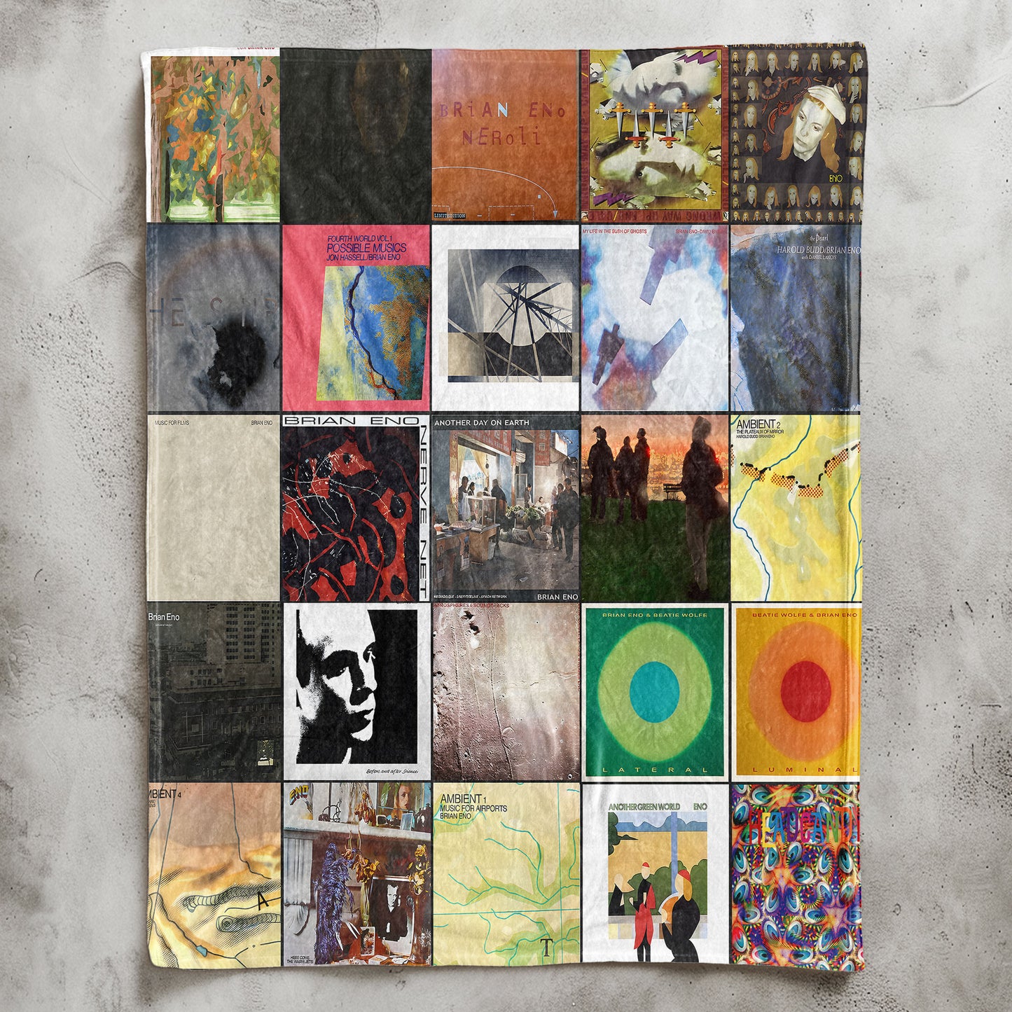 Brian Eno Sherpa Blanket – Ambient Masterpieces & Iconic Album Art Tribute