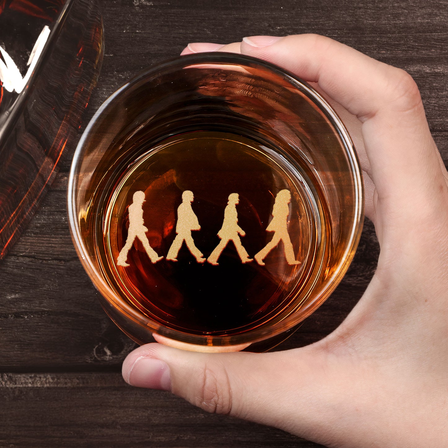 Abbey Road Engraved Whiskey Glass - Multiple Designs Available ( With Gift Box )
