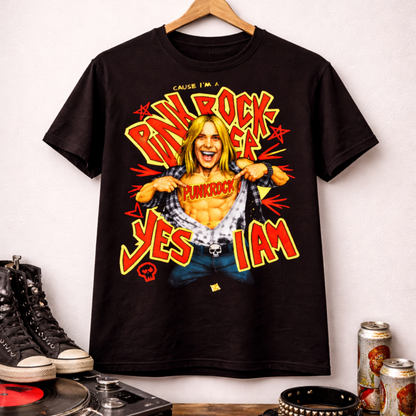 Punk Rocker Comfort Tee – “Yes I Am” Vintage Rebel Graphic Shirt