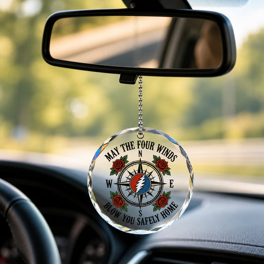 May The Four Winds Blow You Safely Home Car Hanger - Grateful Dead Franklin's Tower Inpired