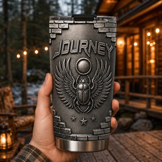 Journey 3D Printed Stainless Steel Tumbler - Don't Stop Believin' Travel Mug - Double Wall Vacuum Insulated Cup