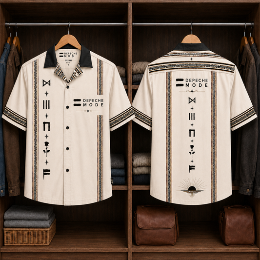 Depeche Mode Luxury Design Hawaiian Shirt – Synth Pop Inspired Hawaiian Shirt