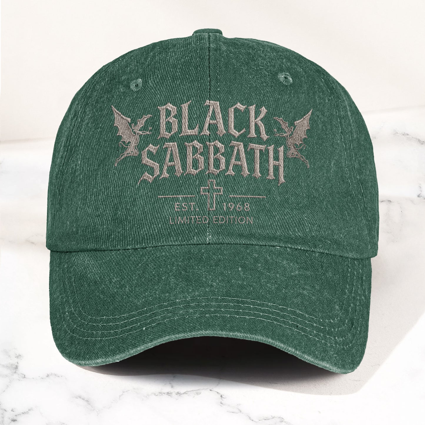 Black Sabbath Band Logo Est 1968 Denim Cap – Vintage Dad Cap Gift For Dad (With Box)