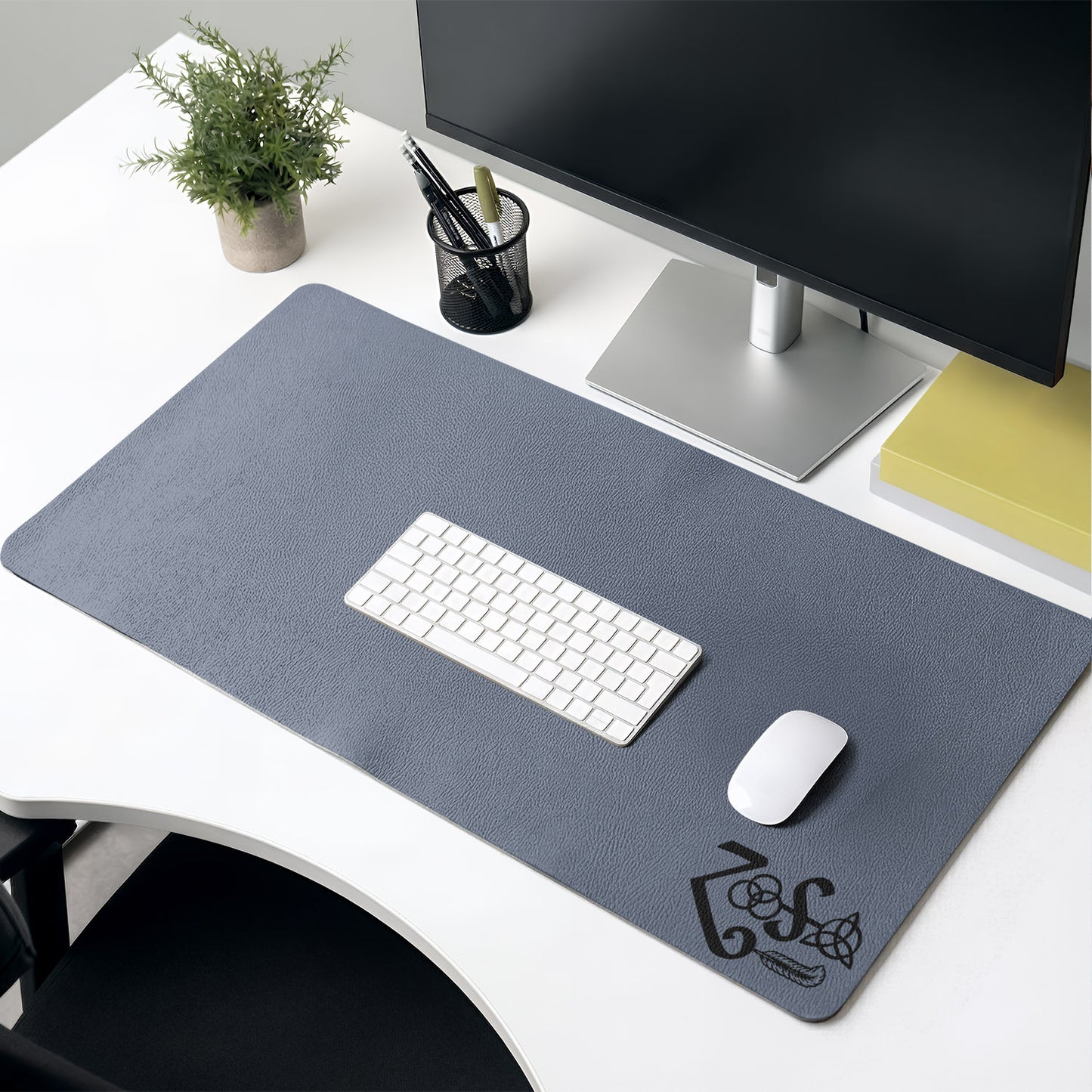 Led Zeppelin Zoso Symbols Desk Mat – Non-slip Home Office Gift Keyboard Pad Birthday Gift For Music Fan