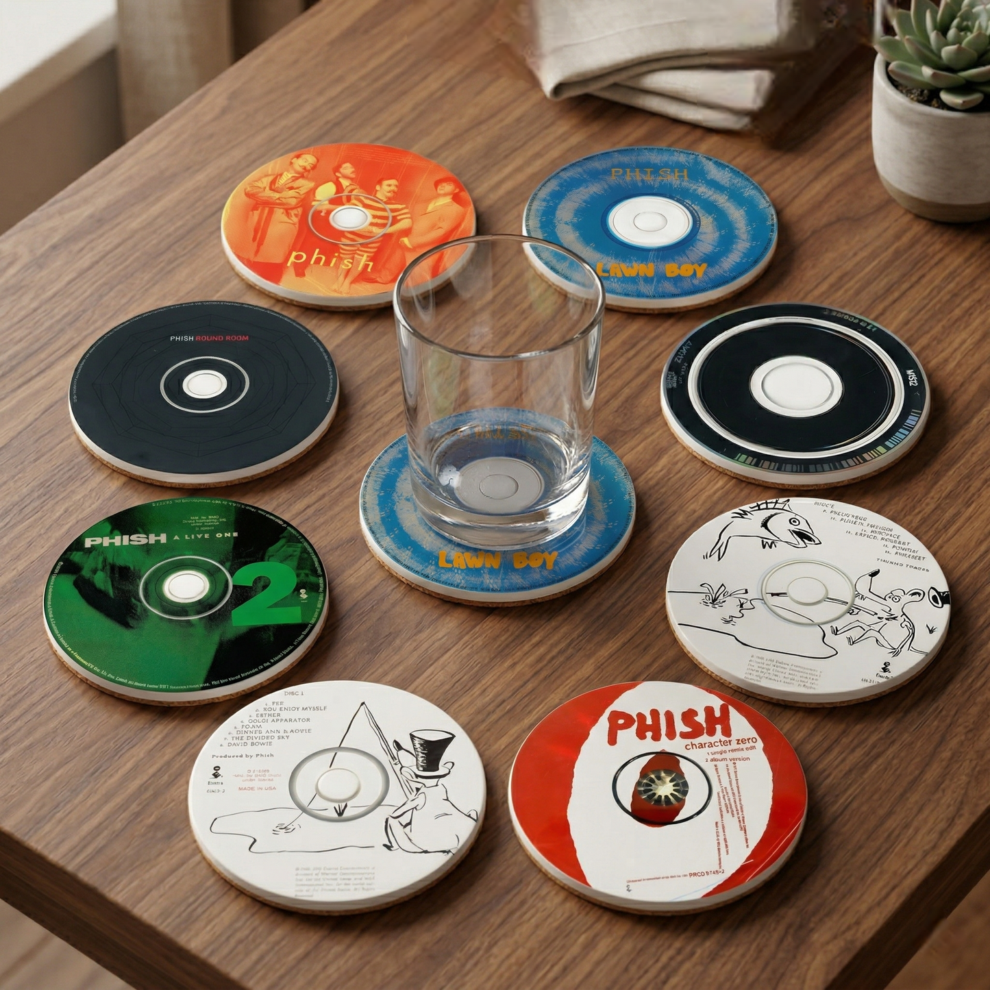 Music Album Coaster Set – Ceramic, Gift for Music Lovers