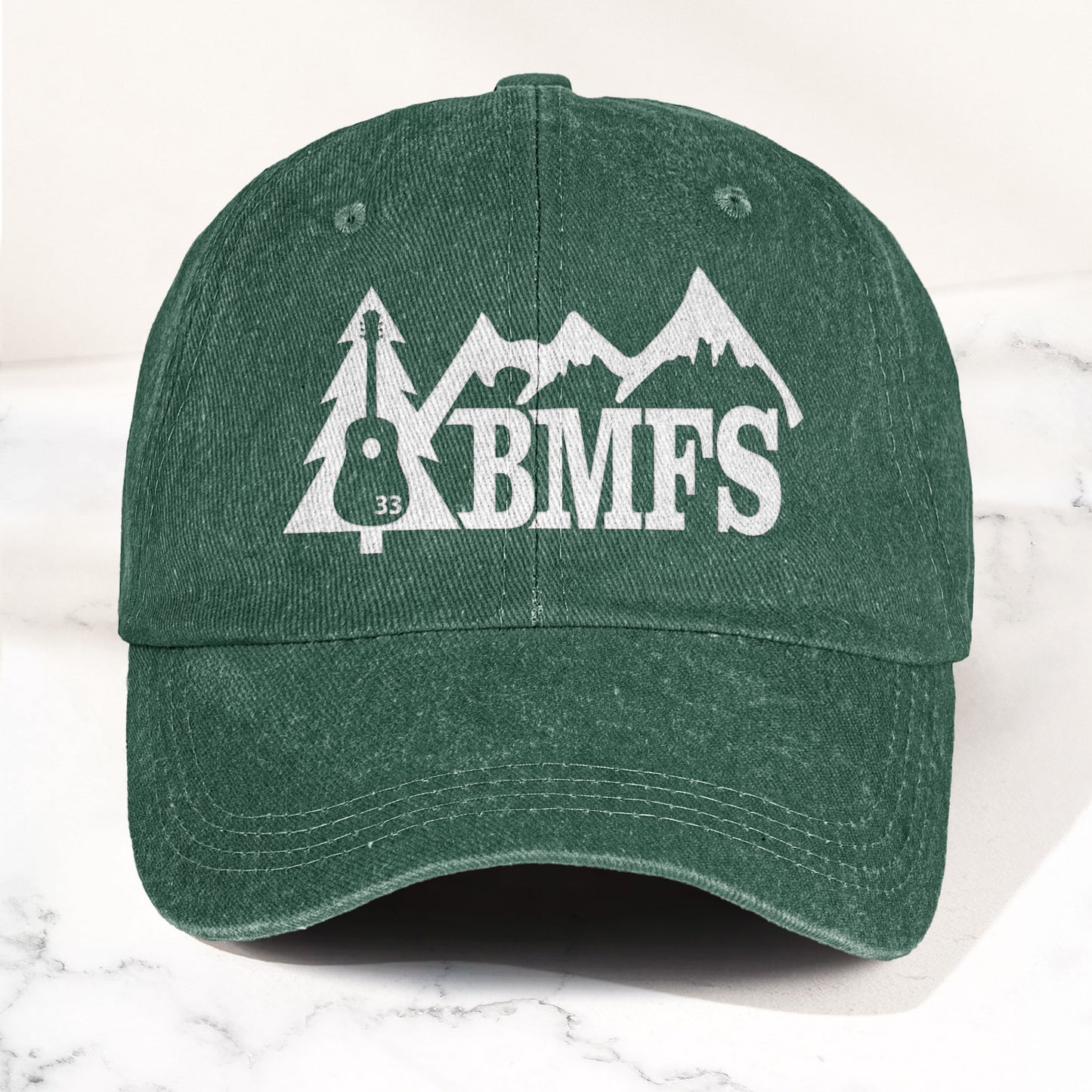 Billy Strings BMFS Acoustic Guitar Mountain Nature Music Merch Denim Cap – Retro Vintage Dad Cap Gift For Dad (With Box)