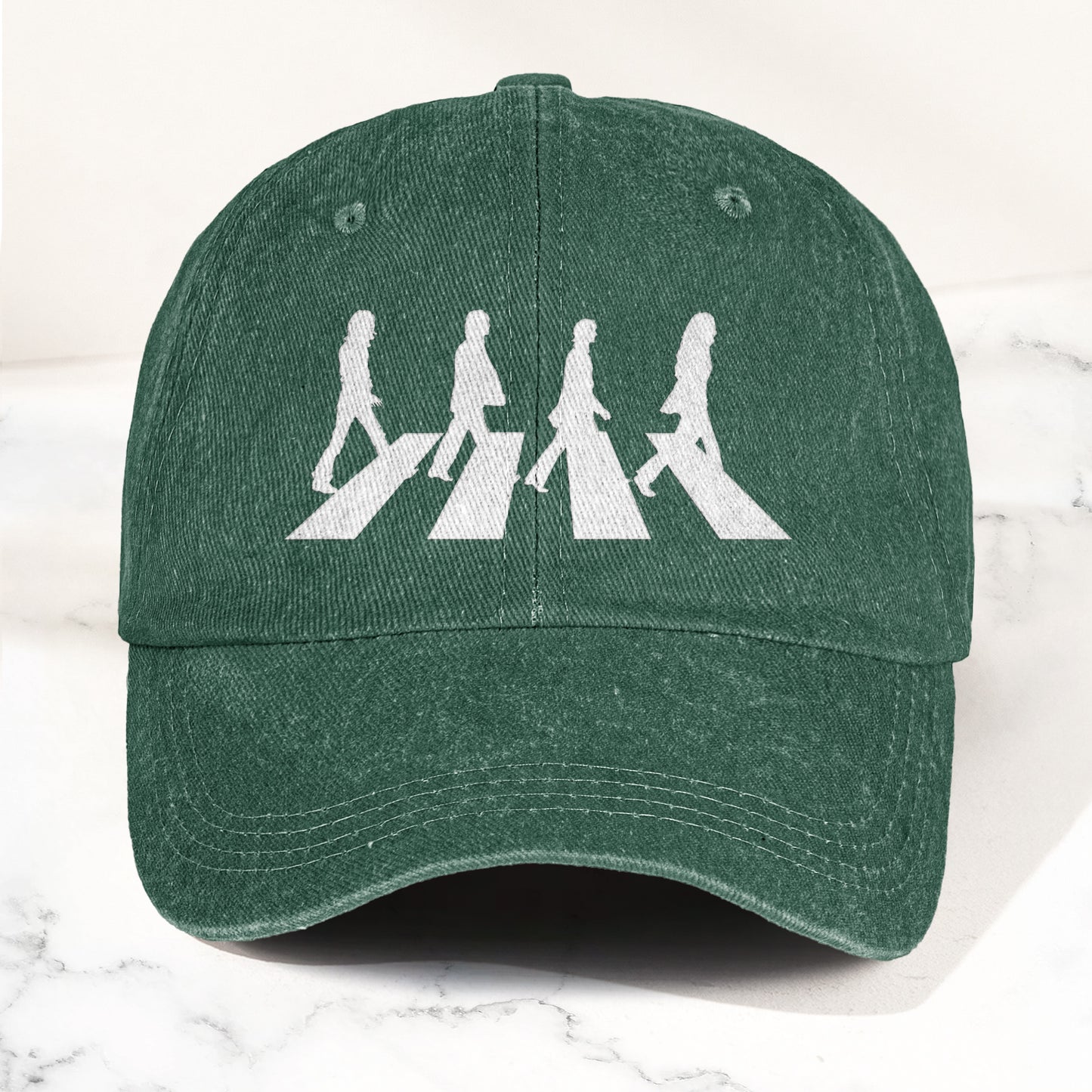 Retro The Beatles Abbey Road Denim Cap – Retro Rock Music Fan Cap (With Box)