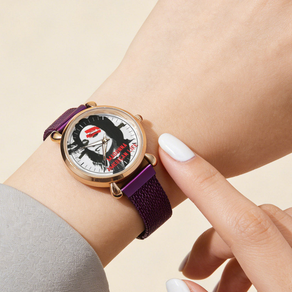 Madonna Vintage Portrait Watch – Classic Pop Star Design Available