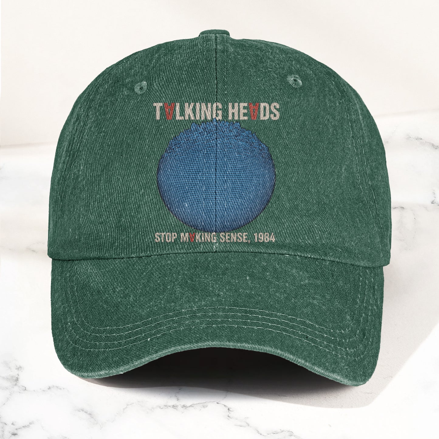Talking Heads Stop Making Sense 1984 Graphic Denim Cap – Retro Rock Music Fan Cap (With Box)