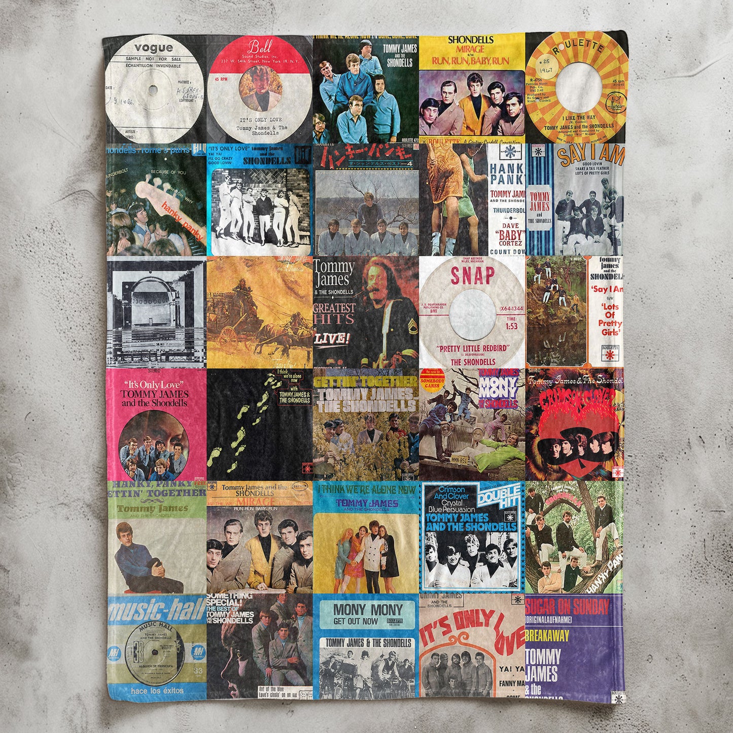Tommy James & The Shondells Sherpa Blanket – Vintage Hits & Classic Singles Tribute