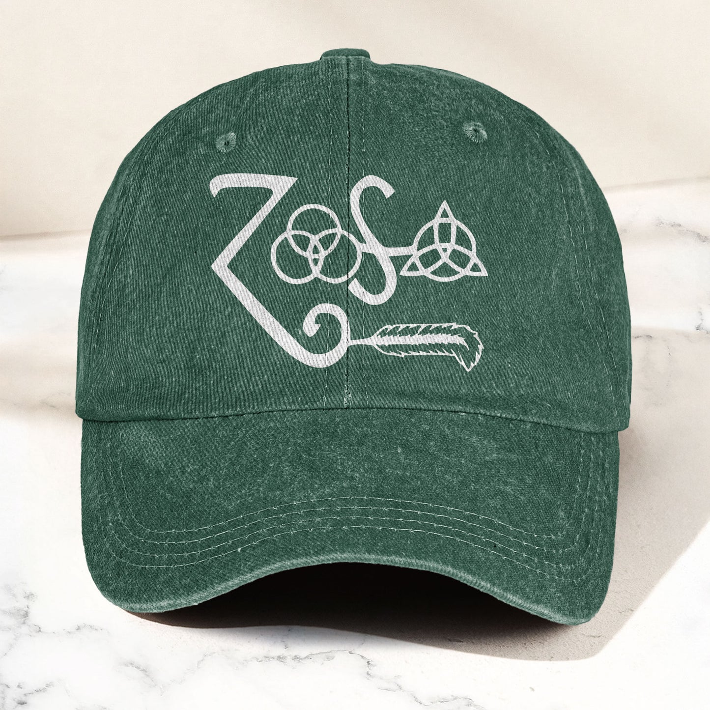 Led Zeppelin Denim Cap – Retro Classic Rock Music Inspired Dad Hat (With Box)