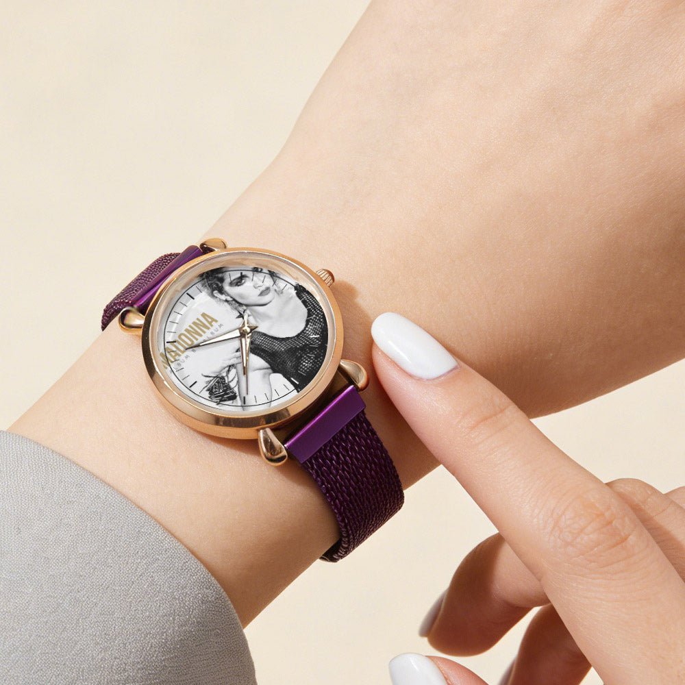 Madonna Vintage Portrait Watch – Classic Pop Star Design Available