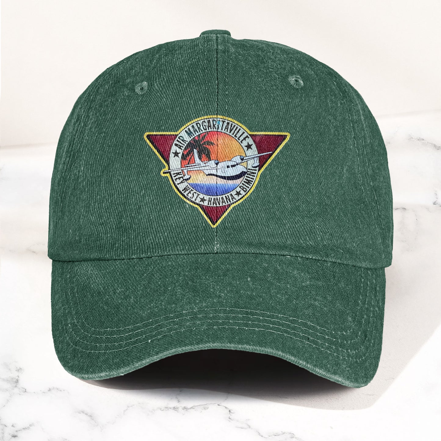 Air Margaritaville Denim Cap – Retro Jimmy Buffett Inspired Dad Hat (With Box)
