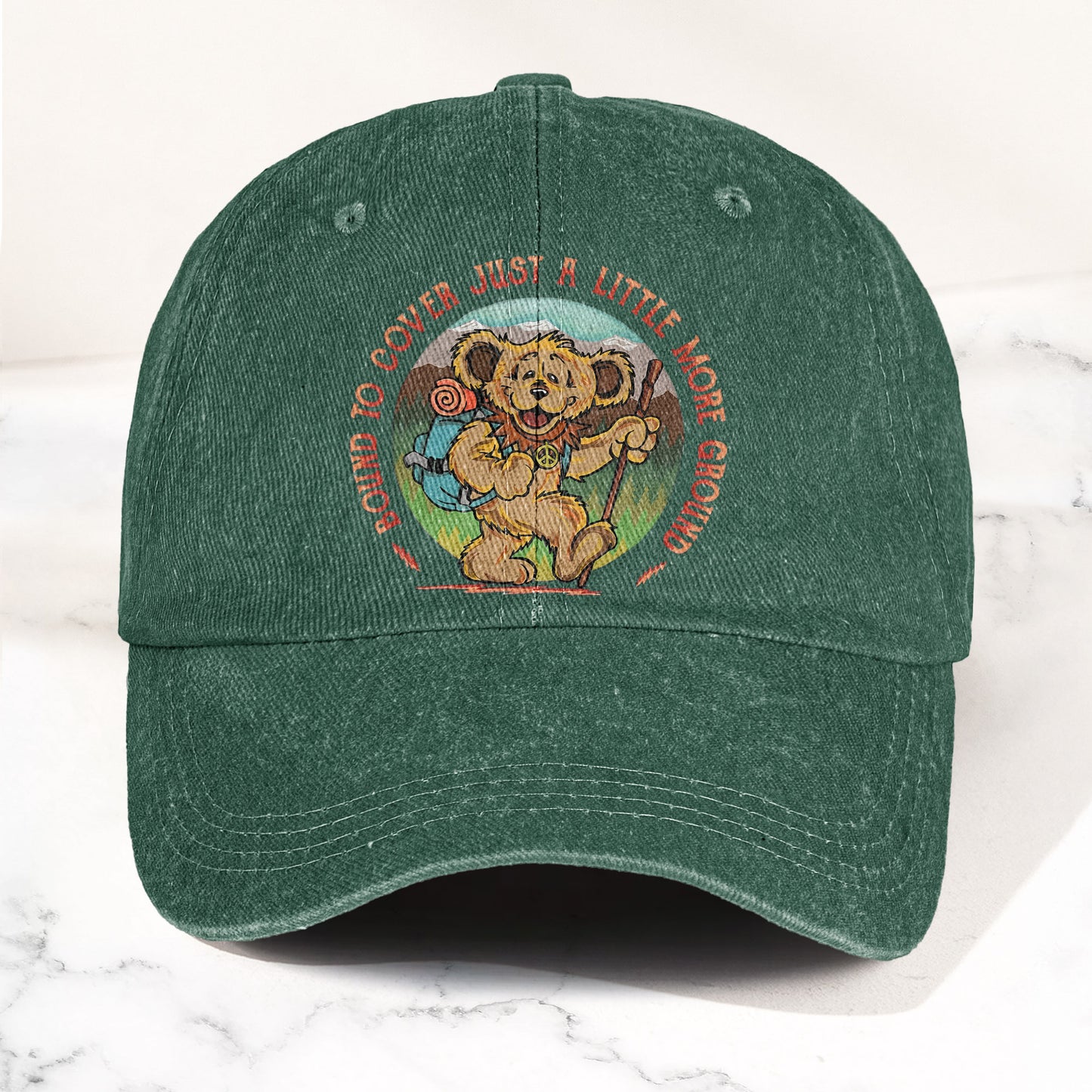 Grateful Dead Bound to Cover Just a Little More Ground Denim Cap – Retro Vintage Dad Cap Gift For Dad (With Box)