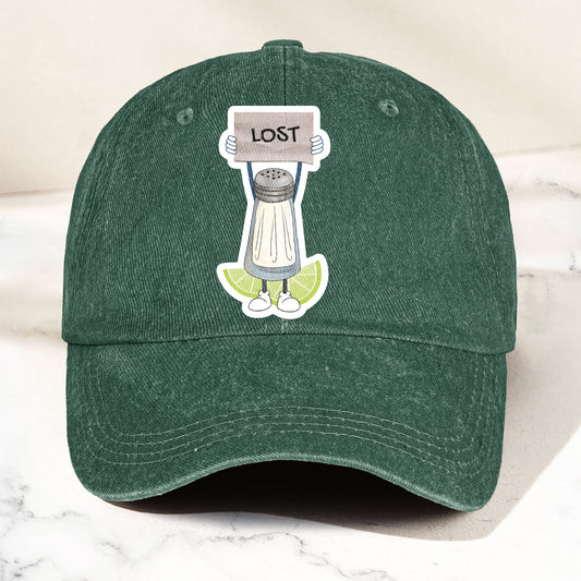 Lost Shaker of Salt Denim Cap – Retro Classic Jimmy Buffett Inspired Dad Hat (With Box)