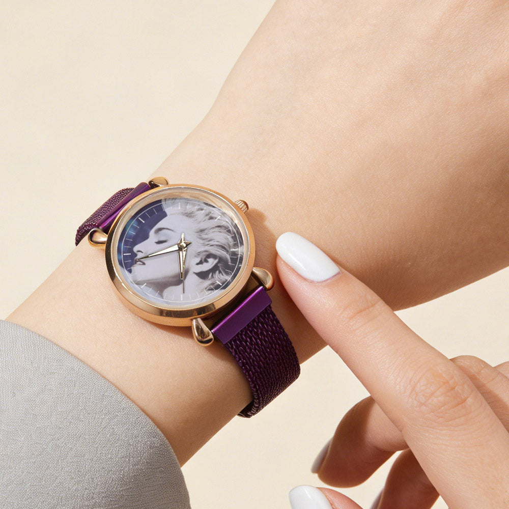 Madonna Vintage Portrait Watch – Classic Pop Star Design Available