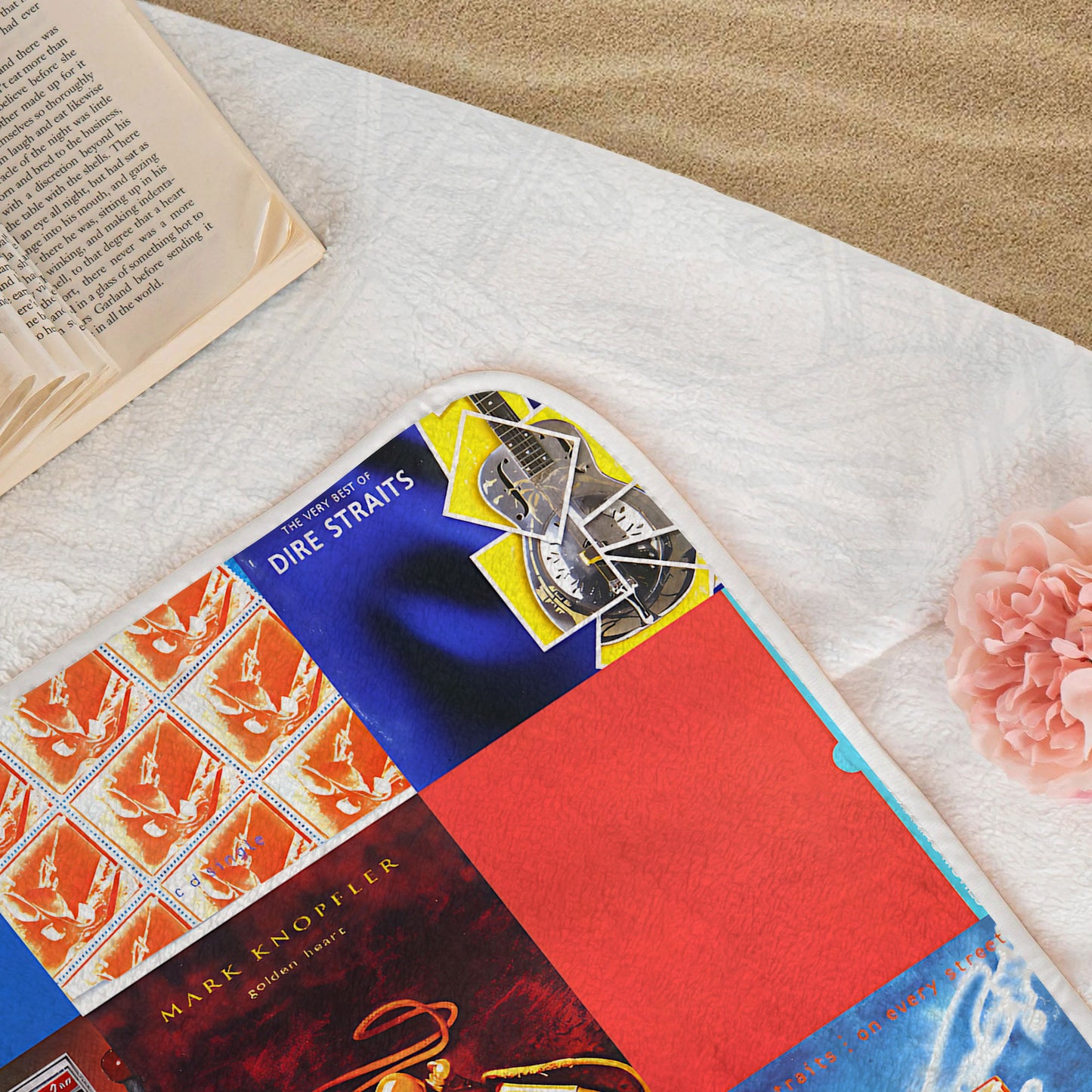 Dire Straits Beach Towel – Album Cover Collage Classic Rock Towel
