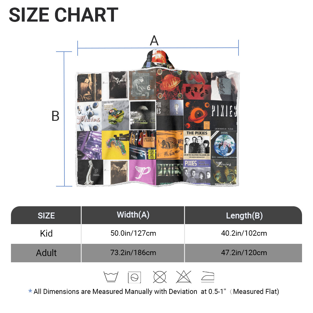 Pixies Wearable Hooded Blanket – Alt-Rock Chaos You Can Wear