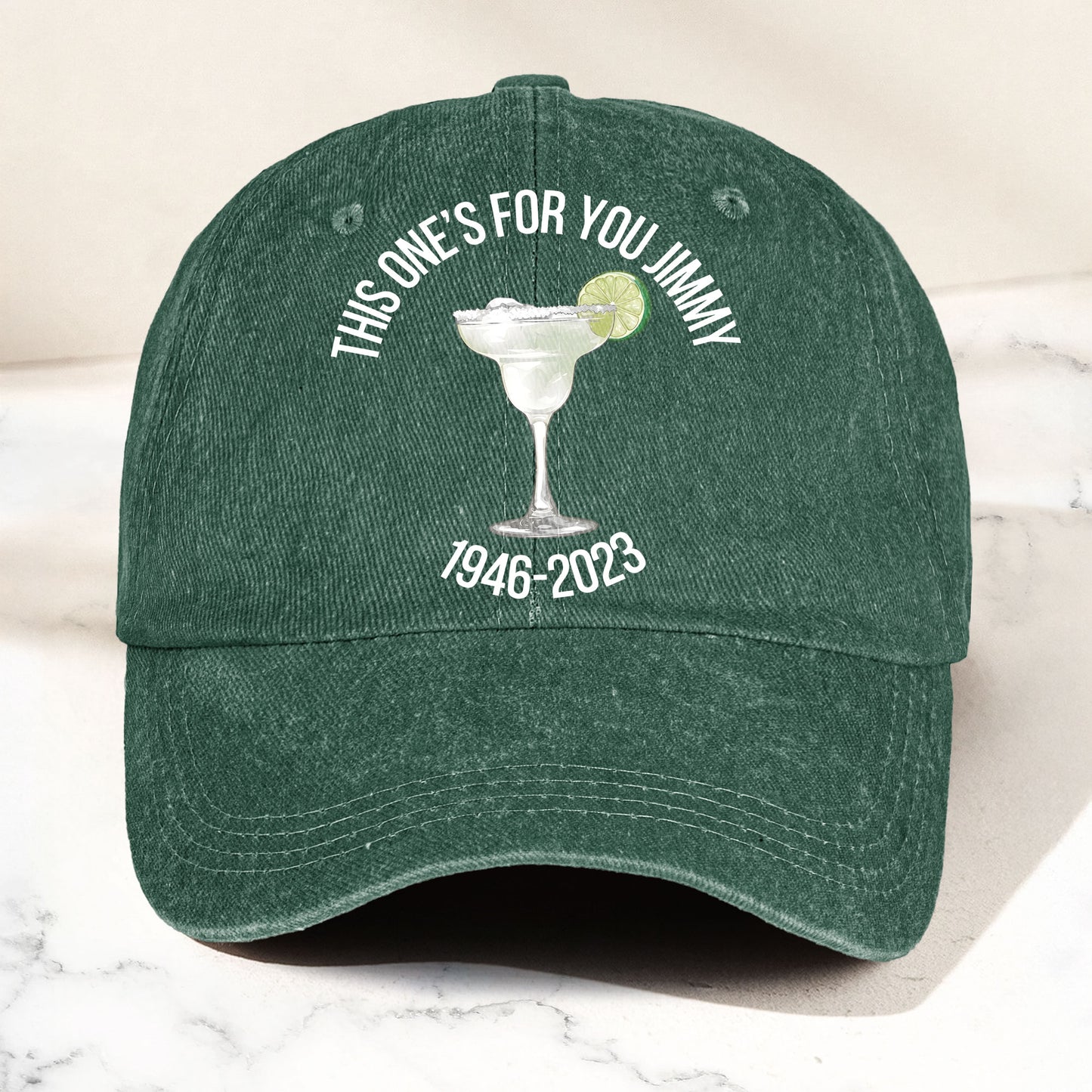 This one's for you Jimmy Denim Cap – Retro Jimmy Buffett Tribute Dad Hat (With Box)
