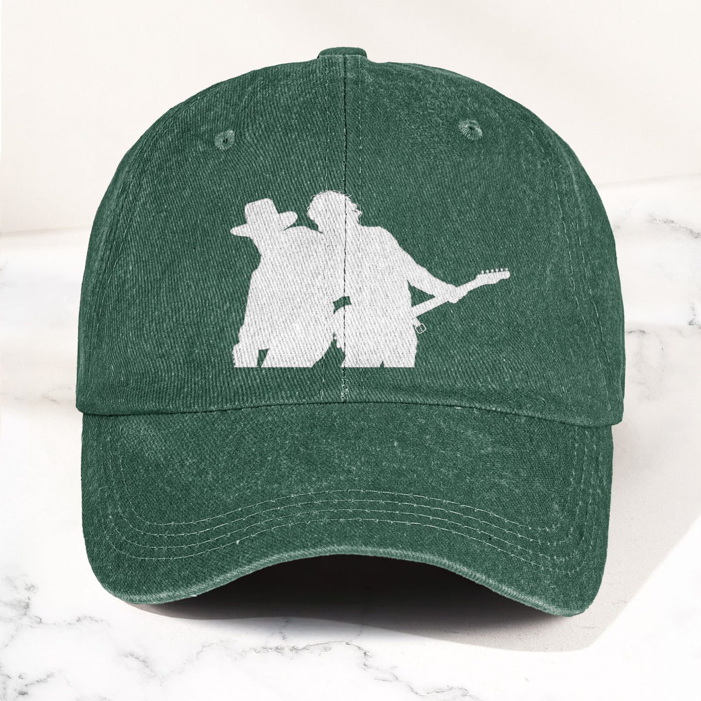 Bruce Springsteen And Clarence Clemons Denim Cap – Retro Rock Music Fan Cap (With Box)