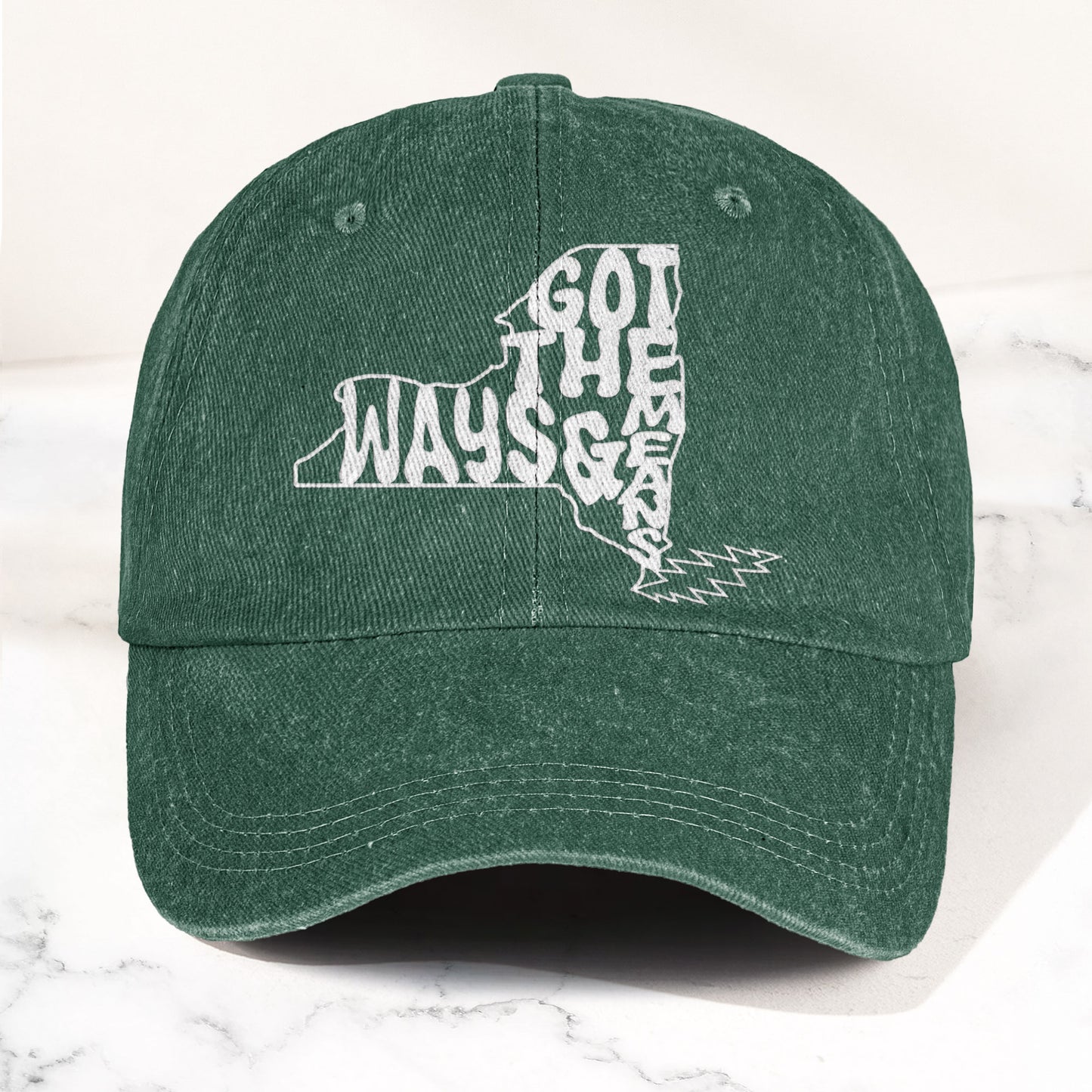 Grateful Dead Got The Ways & Means New York Denim Cap – Retro Rock Music Fan Cap (With Box)