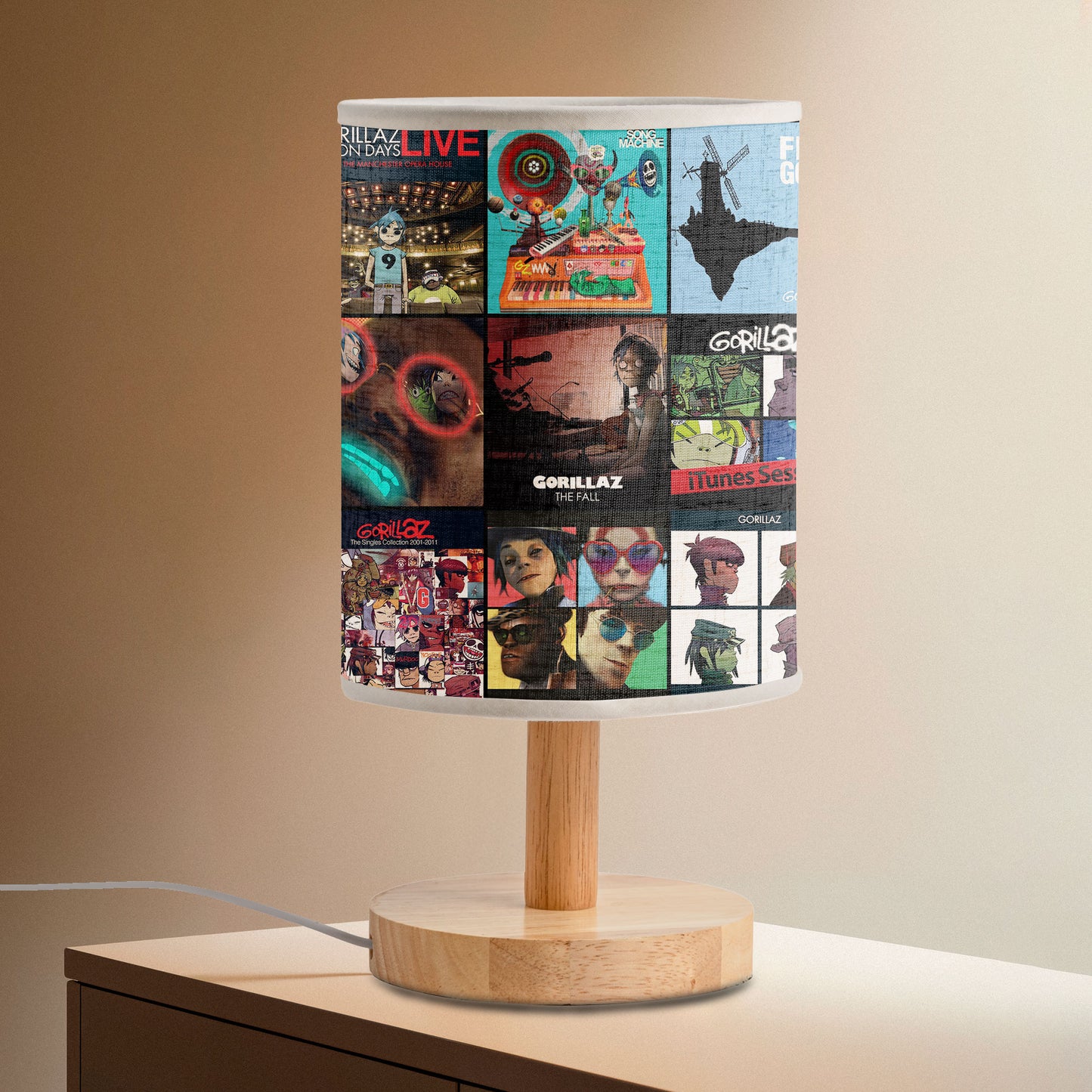 Gorillaz Fabric Lamp – Virtual Band Vibes