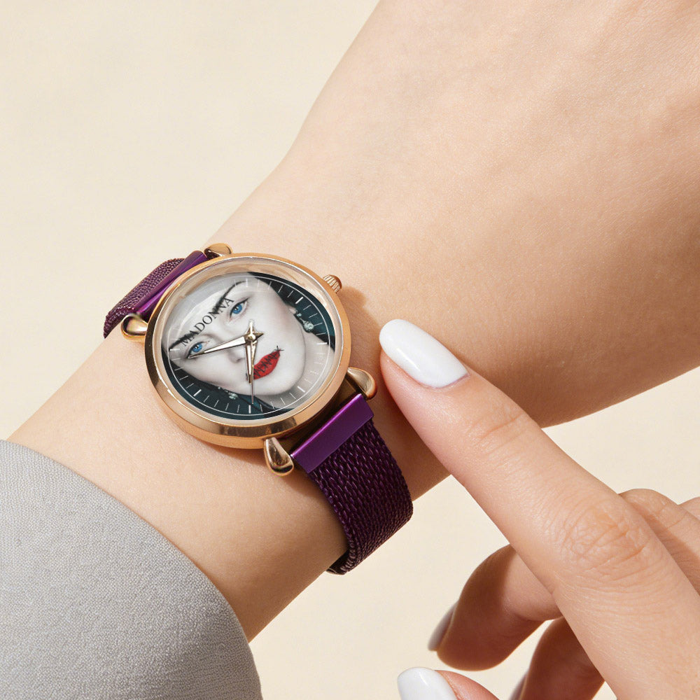 Madonna Vintage Portrait Watch – Classic Pop Star Design Available
