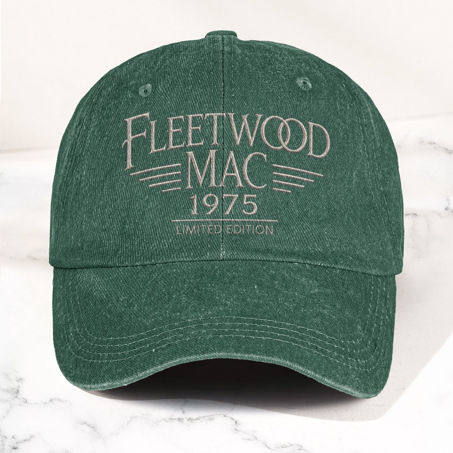 Fleetwood Mac 1975 Est Denim Cap – Vintage Dad Cap Gift For Dad (With Box)