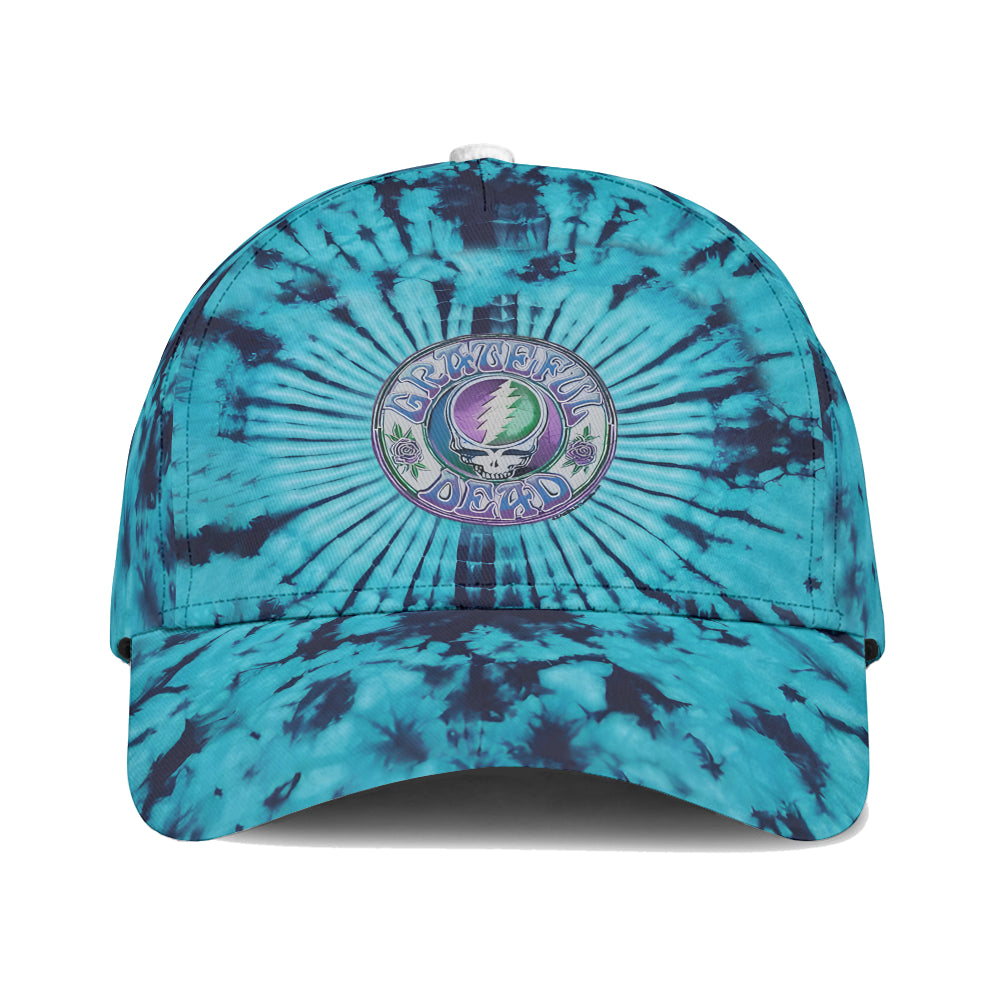 Grateful Dead Tie-Dye Cap – Steal Your Face Spiral Dad Hat