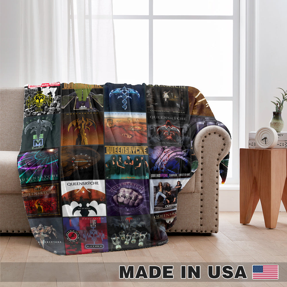 Queensrÿche Sherpa Blanket – Progressive Metal Legends in Every Stitch